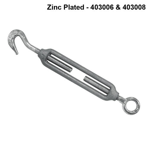 SS Hook & Eye Zinc Plated Turnbuckle