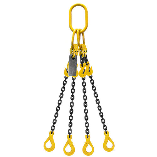 Grade 80 Chain Sling 6mm 4leg Effective Length C/W Clevis Type Grab ...