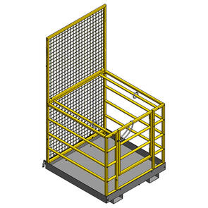 Forklift Safety Cage with optional wheel attachment