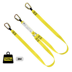 Lanyard Double Web 2M Triple Action Karabiners