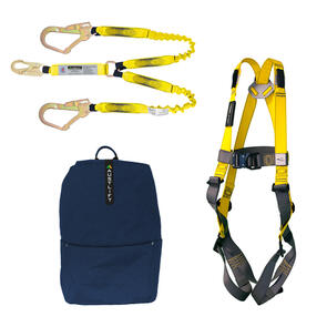 Scaffolders Kit with Harness Lanyard snap and scaffold hooks