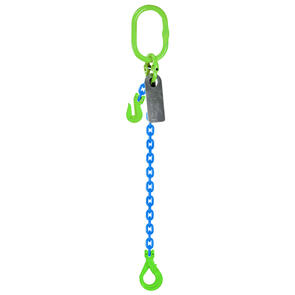 Grade 100 Chain Sling 8mm 1leg Effective Length C/W Clevis Type Grab Shortner And Clevis Self Locking Hook Tested