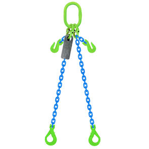 Grade 100 Chain Sling 6mm 2leg Effective Length C/W Clevis Type Grab Shortner And Clevis Self Locking Hook Tested