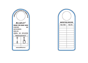 G100 Single Leg Chain Sling Tag S/Steel