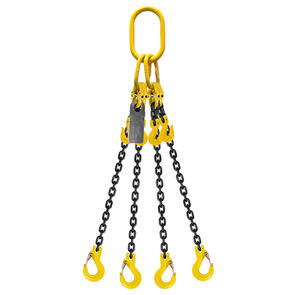 Grade 80 Chain Sling 16mm 4leg Effective Length C/W Clevis Type Grab Shortner And Clevis Sling Hook Tested