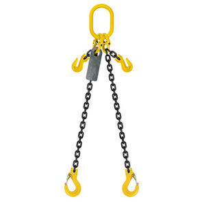 Grade 80 Chain Sling 7mm 2leg Effective Length C/W Clevis Type Grab Shortner And Clevis Sling Hook Tested