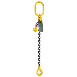 Grade 80 Chainsling 6mm 1leg Effective Length C/W Clevis Type Grab Shortner And Clevis Self Locking Hook Tested