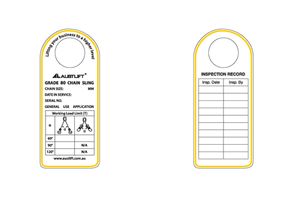 G80 Multi Leg Chain Sling Tag S/Steel