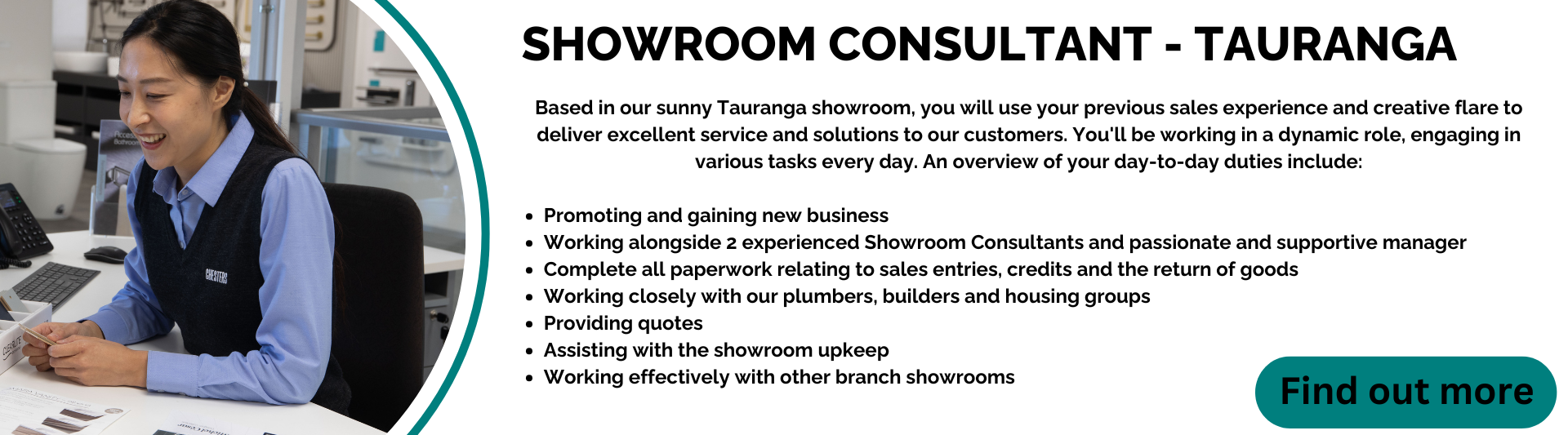 Showroom Consultant - Tauranga