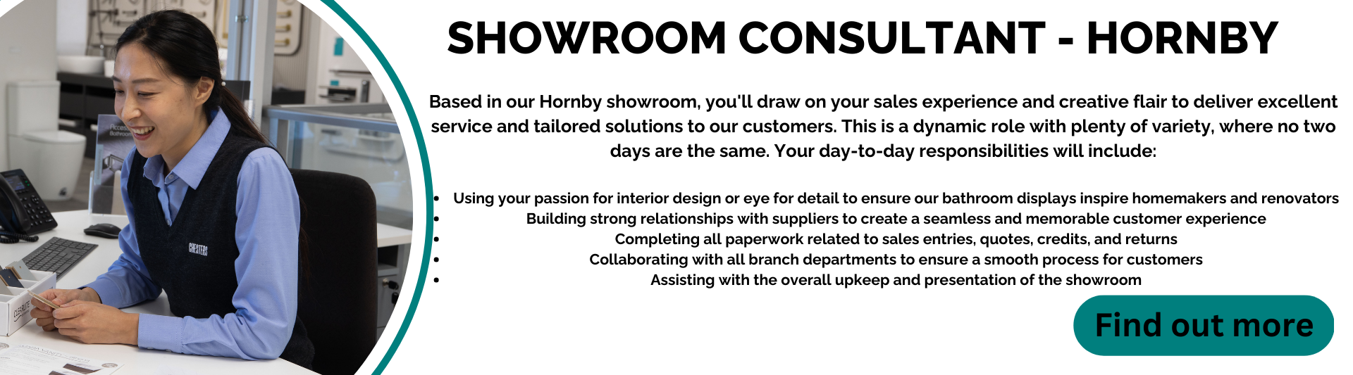 Showroom Consultant - Hornby