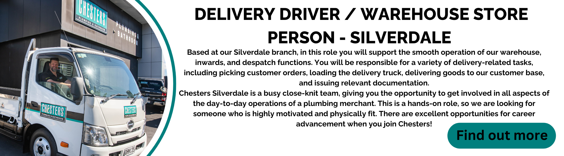 Delivery Driver Warehouse store person silverdale