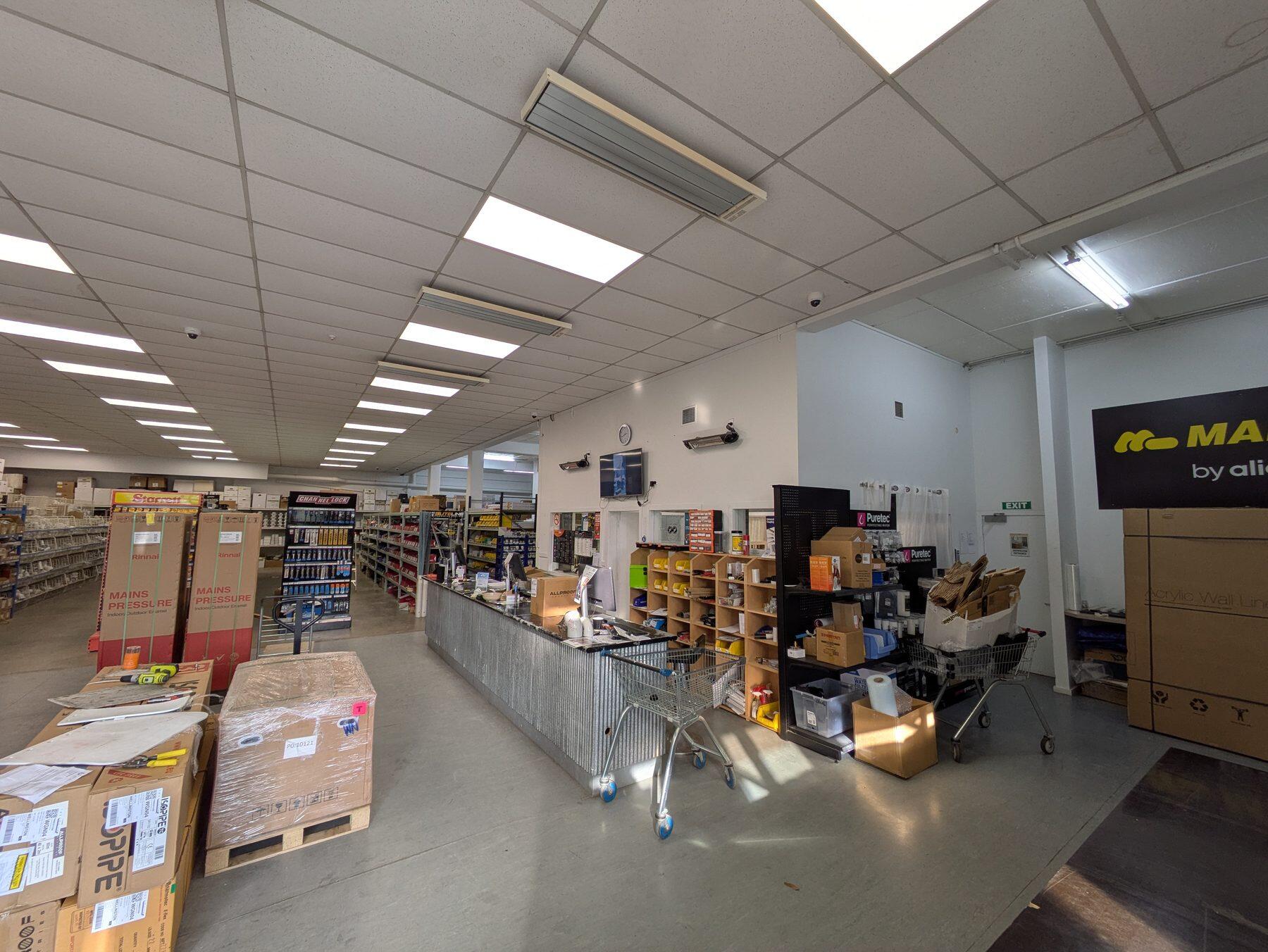 The Chesters Wellington Central trade counter, with hot water cylinders, fittings and tools in stock