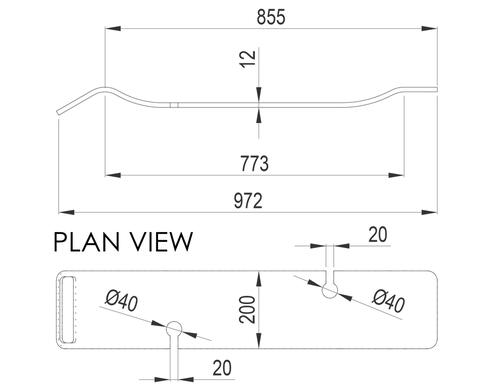 Elementi Bath Rack