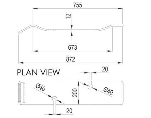 Elementi Bath Rack
