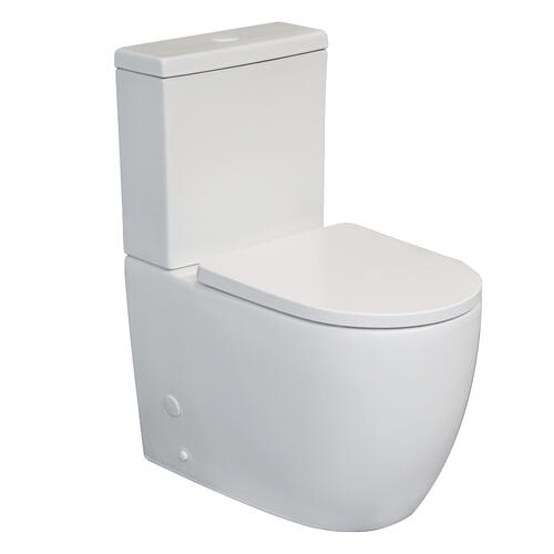 Argent Grace Back To Wall Toilet Suite - White