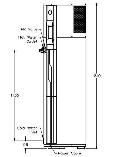 Rheem Ambipower Mains Pressure Heat Pump Water Heater