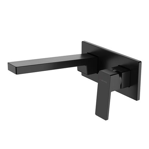 Methven Blaze Wall Mounted Mixer & Spout Chrome & Black