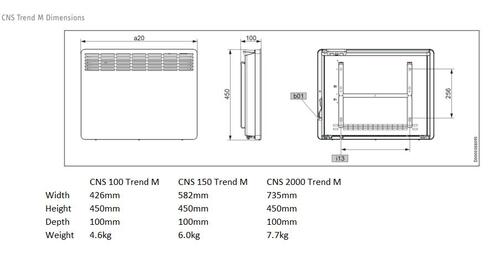 Stiebel Eltron Trend M Convection Electrical Panel Heater