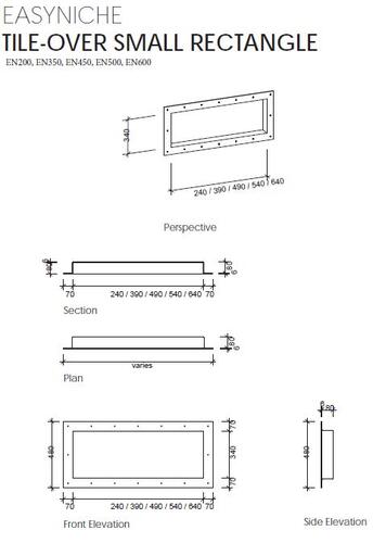 Atlantis Easy Niche Recessed Tile Over Shelf
