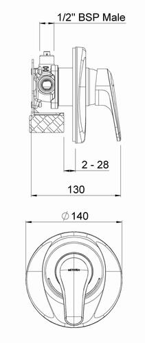 Methven Futura Shower Mixer Fastflow II