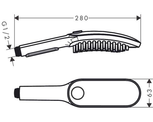 Hansgrohe Dogshower Handpiece 150 3 Jet