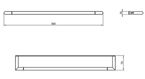 Pomdor Micra Towel Rail Single