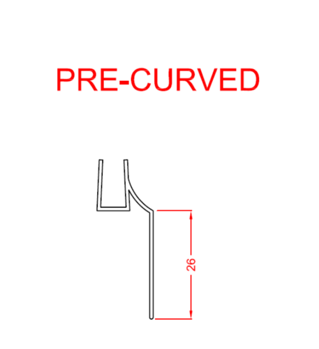 Clearlite Platinum Drip Strip - Horizontal and Curved