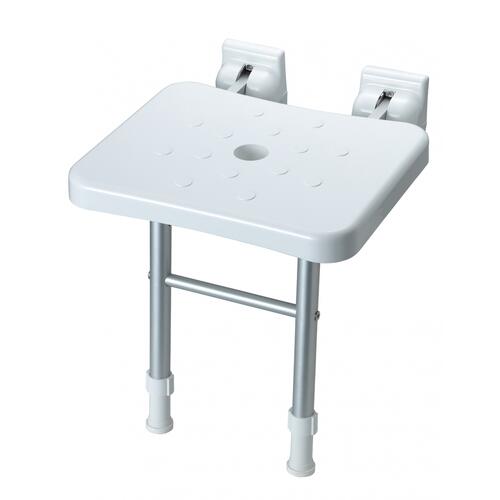 Heirloom Compact Shower Seat Folding with Legs White 360x360