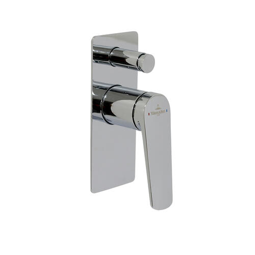 Villeroy & Boch Stratos Rectangular Diverter Mixer - Chrome