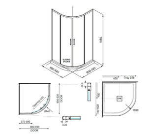 Elementi Evolve Shower Round Sliding Tiled Centre Waste