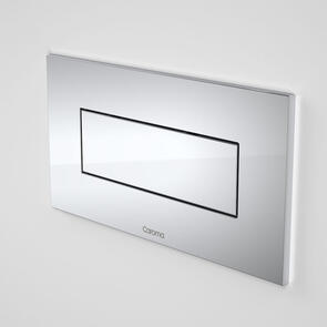 Caroma Invisi II Push Panel Single Flush Rectangular Button Metal