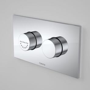 Caroma Invisi II Push Panel Dual Flush Raised Care Buttons Plastic
