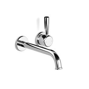 Faucet Strommen Bremont Basin Mixer Wall Mounted Complete Chrome, 200mm