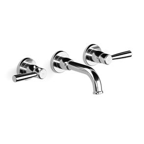 Faucet Strommen Bremont Basin Set Wall Mounted 3 Hole Complete Chrome, 150mm