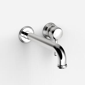 Faucet Strommen Cascade Basin Mixer Wall Mounted Complete Chrome, 200mm