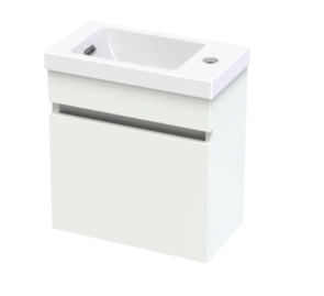 Clearlite Pacific Rise Vanity Wall Hung 1 Door Right Hinge