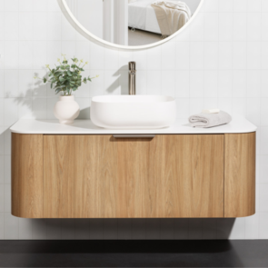 Athena Contour Swift Vanity Wall Hung Single Drawer, 900mm