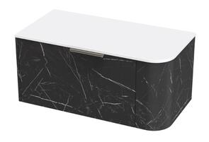 Athena Contour Swift Vanity Wall Hung Single Drawer Left Hand Wall, 900mm