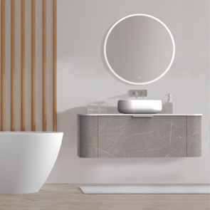 Athena Contour Swift Vanity Wall Hung Single Drawer, 1200mm