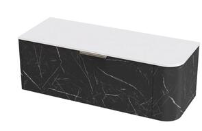 Athena Contour Swift Vanity Wall Hung Single Drawer Left Hand Wall, 1200mm