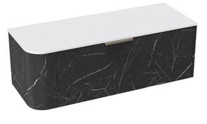 Athena Contour Swift Vanity Wall Hung Single Drawer Right Hand Wall, 1200mm