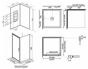 Elementi Evolve Shower 2 Sided Moulded Wall Centre Waste