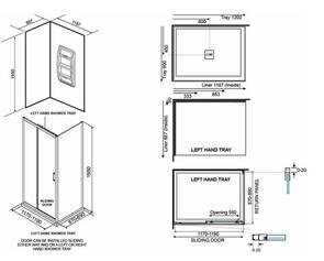 Elementi Evolve Alcove Shower Moulded Wall Centre Waste