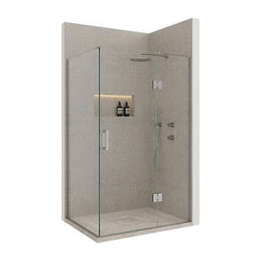 Atlantis EasyTile Encapsulator Shower 2 Sided Tiled RH Hinged Door, 1200x900mm