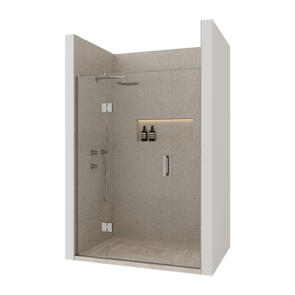 Atlantis EasyTile Immersion Shower Alcove Tiled Hinged Door, 1400x1000mm