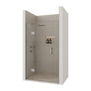 Atlantis EasyTile Symphony Shower Alcove Tiled Hinged Door, 1200x900mm