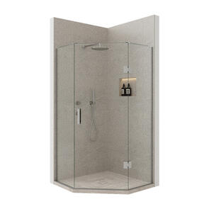 Atlantis EasyTile Vivido Shower Angle Tiled Hinged Door, 1000x1000mm