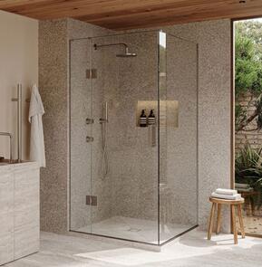 Atlantis EasyTile Fabulous Shower 2 Sided Tiled LH Hinged Door, 1400x1000mm