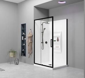Elementi Evolve 2 Sided Shower Left Hand Moulded Wall Centre Waste