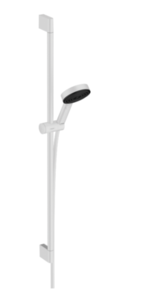 Hansgrohe Pulsify Select S Slide Shower 105 3 Jet with Elbow Matt White